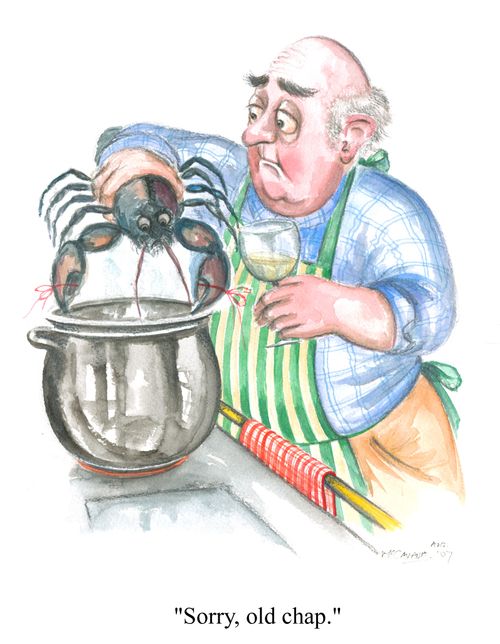 'Sorry, old chap.'