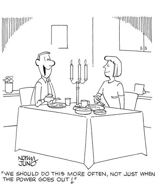 'We should do this more often, not just when the power goes out!'