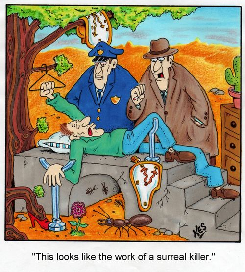 'This looks like the work of a surreal killer.'
