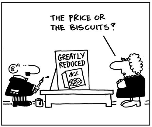 The price or the biscuits?