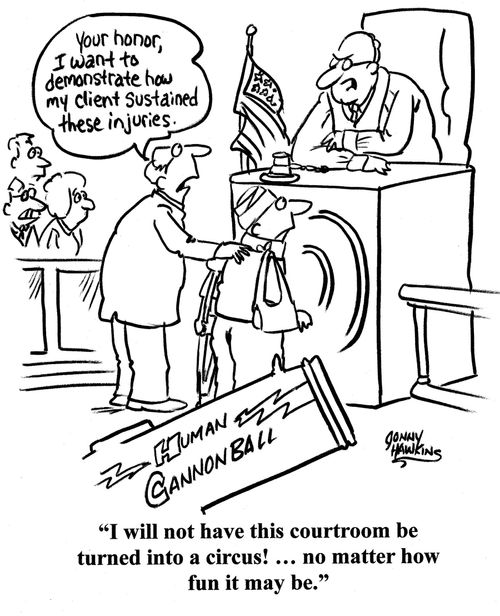Judge: 'I will not have this courtroom be turned into a circus! ... no matter how fun it may be.'