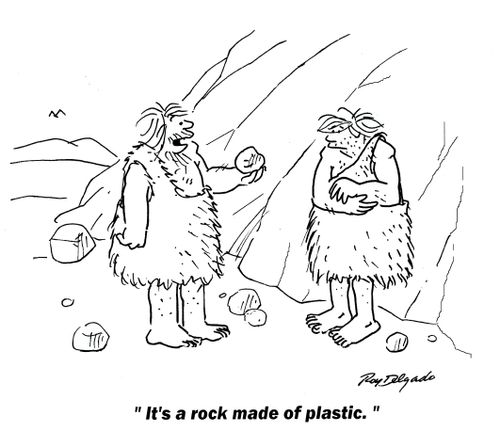 'It's a rock made of plastic.'
