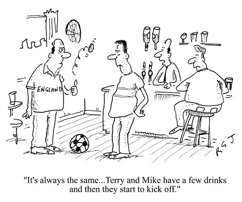'It's always the same...Terry and Mike have a few drinks and then they start to kick off.'