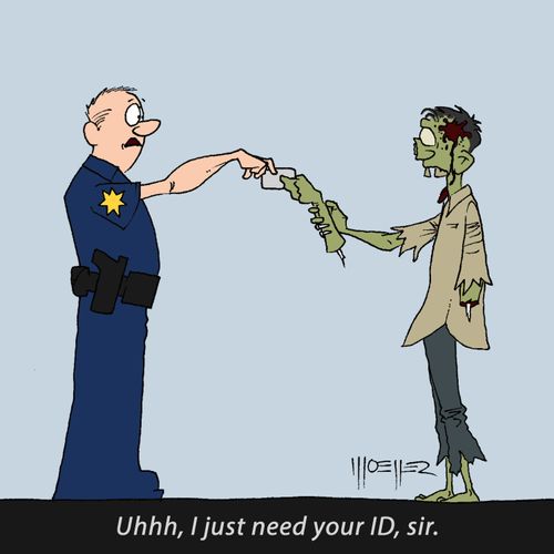 "Uhhh, I just need your ID, sir."