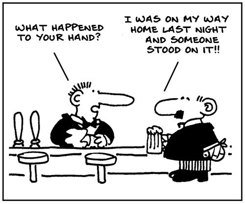 'What happened to your hand?'