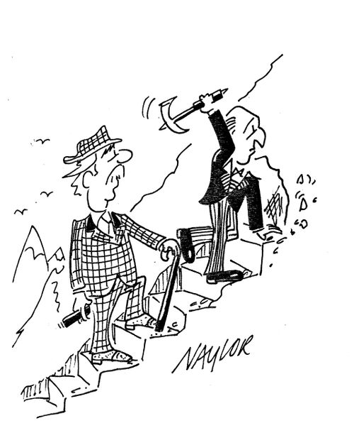 Mountain Climber with a Butler
