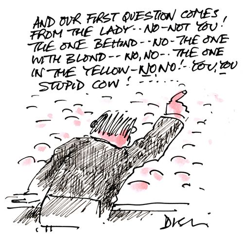 'And our first question comes from . . .'
