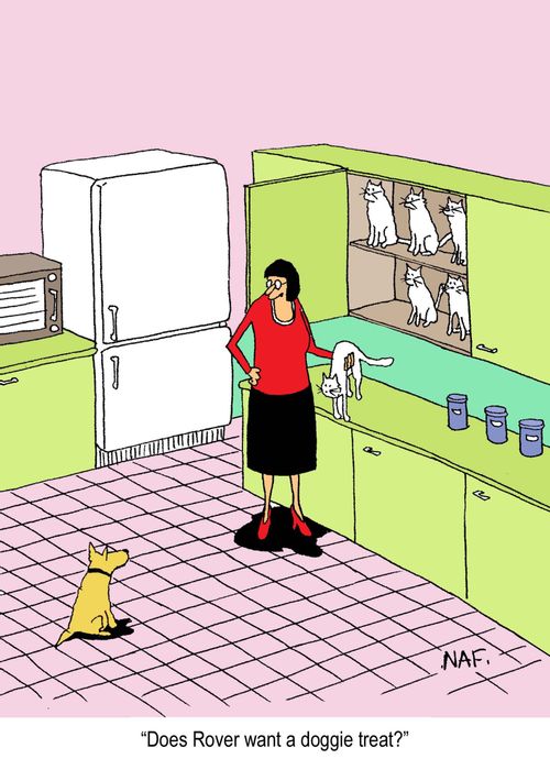'Does Rover want a doggie treat?'