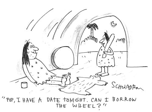 'Pop, I have a date tonight. Can I borrow the wheel?'