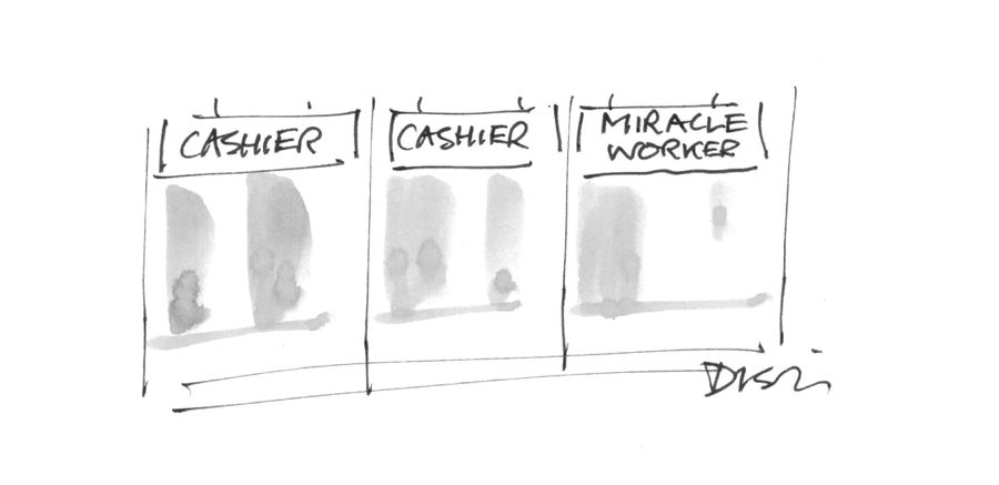 'Cashier' 'Cashier' 'Miracle worker'