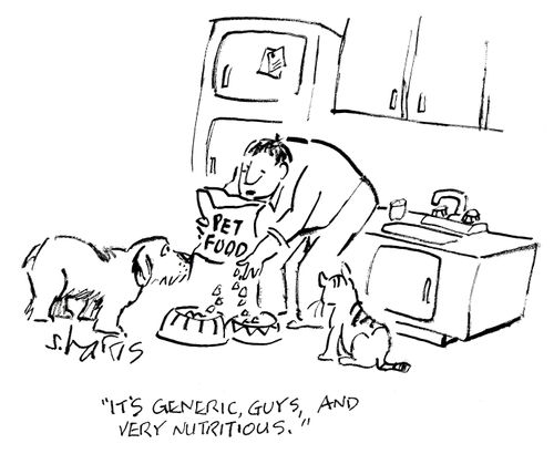 'It's generic, guys, and very nutritious.'
