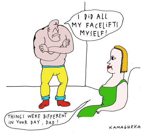 'I did all my facelifts myself!'