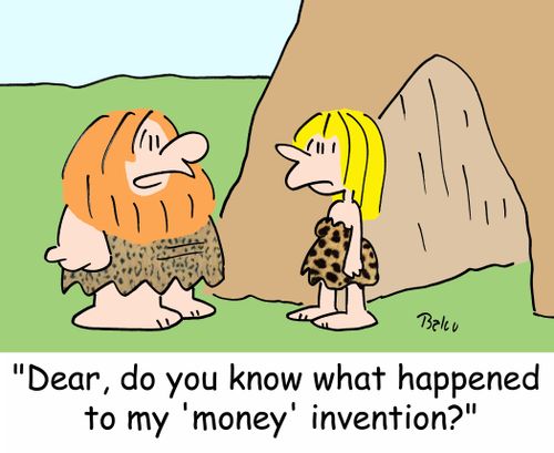 'Dear, do you know what happened to my 'money' invention?'