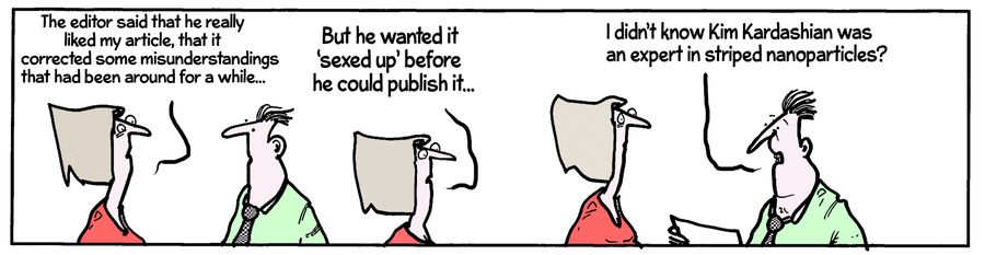 "...he wanted it 'sexed up' before he could publish it..."