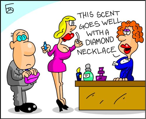 'This scent goes well with a diamond necklace.'