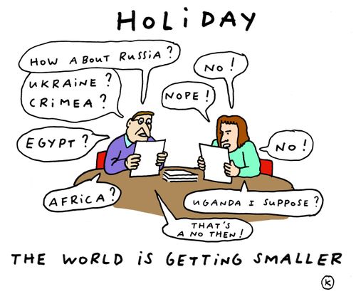 The world is getting smaller...