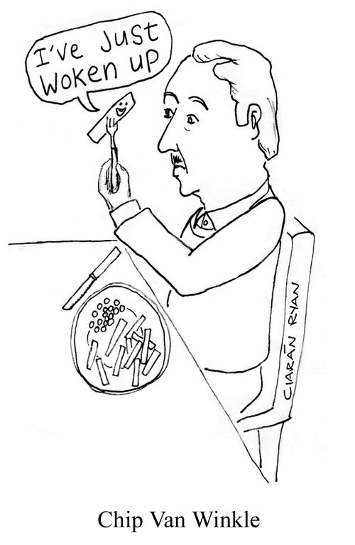 'I've just woken up.' (Chip Van Winkle)