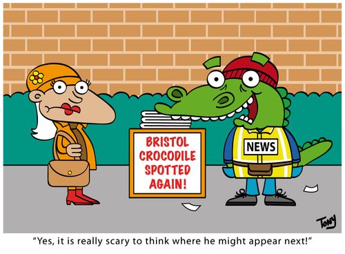 'Yes, it is really scary to think where he might appear next!'