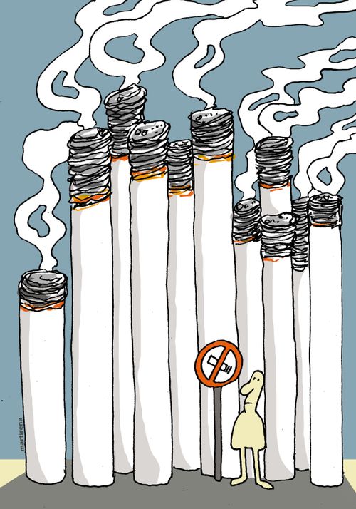 Passive smoking.