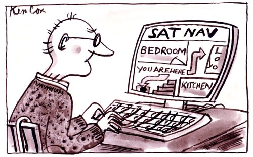 Sat Nav - Directions Through The House.