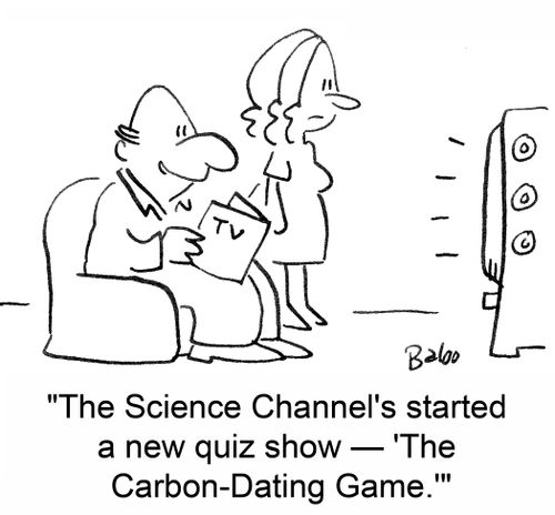 'The Science Channel's started a new quiz show -- 'The Carbon-Dating Game.''