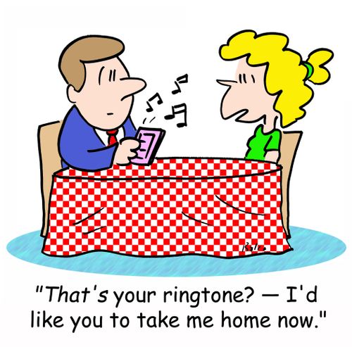 'THAT'S your ringtone? - I'd like you to take me home now.'