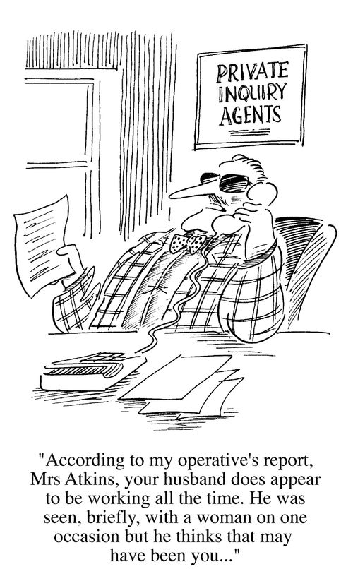 Private Investigator investigates a workaholic