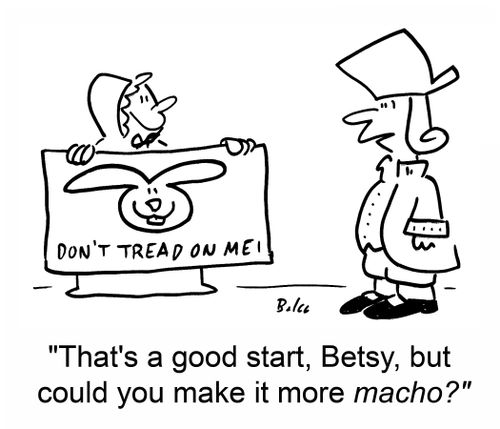 'That's a good start, Betsy, but could you make it more macho?'
