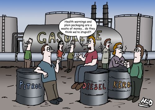 "Health warnings and plain packaging are a waste of money... do they think we're stupid?!"