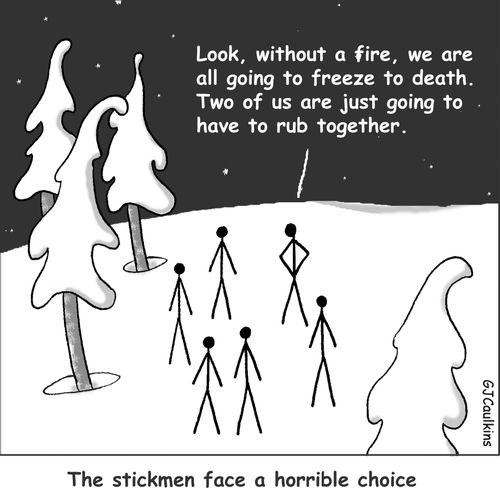 The stickmen face a horrible choice.