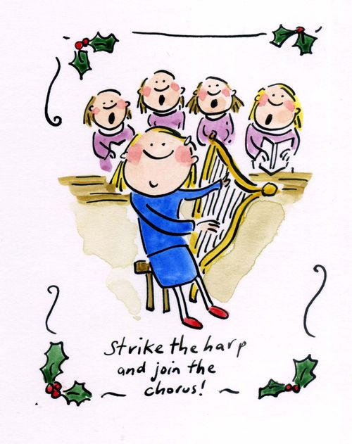 Strike the harp and join the chorus!