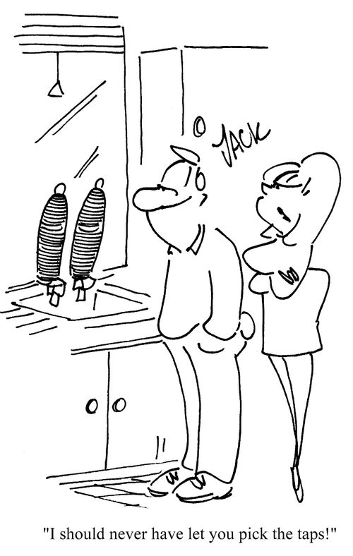 'I should never have let you pick the taps!'