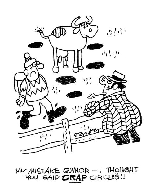 "My mistake Guvnor - I thought you said CRAP circles!"