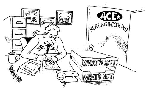 'ACE Heating and cooling' 'What's Hot' 'What Not'