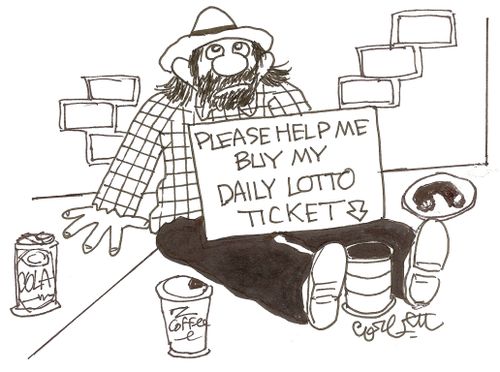 Please help me buy my daily Lotto ticket