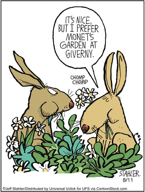 'it's nice but I prefer Monet's garden at Giverny.'