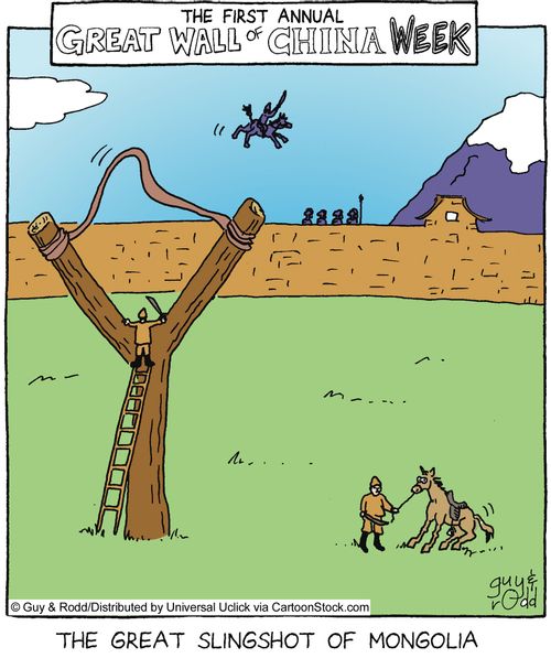 The great slingshot of Mongolia.