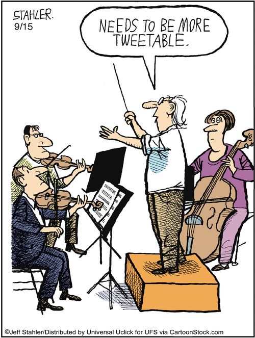 'Needs to be more tweetable.'