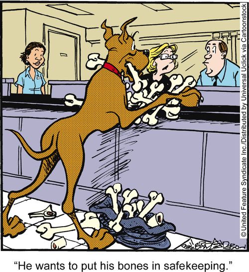 'He wants to put his bones in safekeeping.'