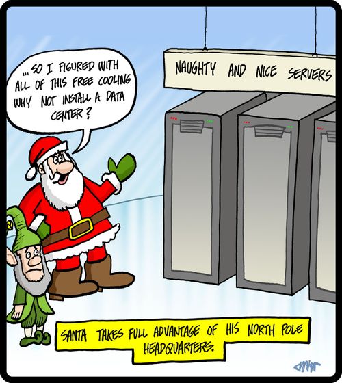 '...So I figured with all of this free cooling why not install a data center?'