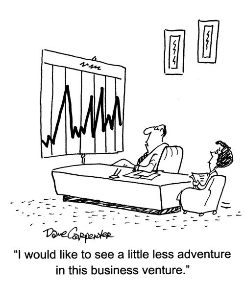 'I would like to see a little less adventure in this business venture.'