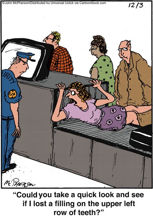 'Could you take a quick look and see if I lost a filling on the upper left row of teeth?'