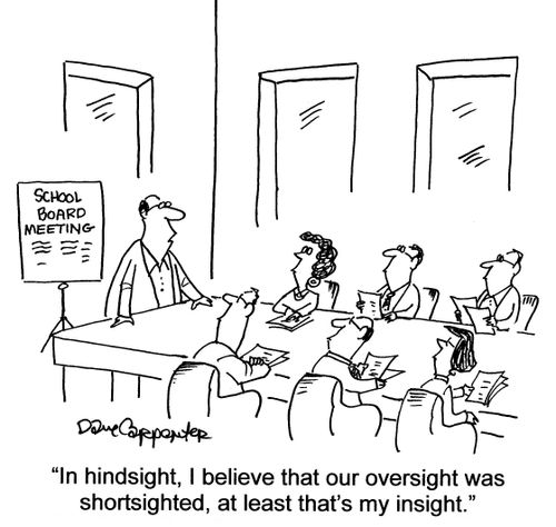 'In hindsight, I believe that our oversight was shortsighted...'