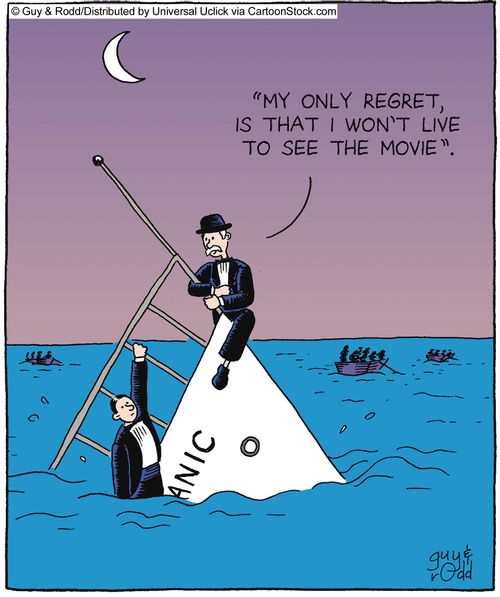 'My only regret is that I'll never live to see the movie.'