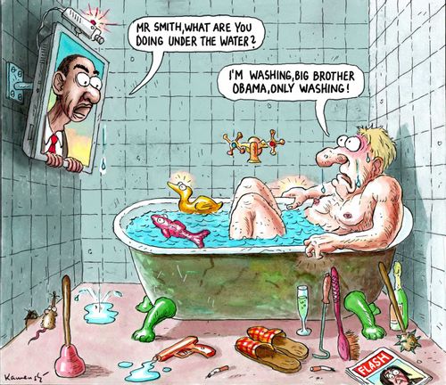 'Mr Smith, what are you doing under the water?'