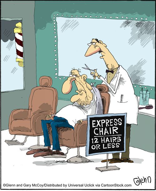 Express chair. 12 hairs or less.