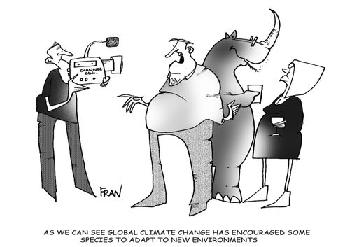 'As we can see, climate change has encouraged some species to adapt to new environments.'