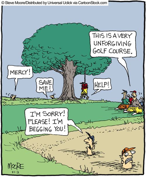 'This is a very unforgiving golf course.'