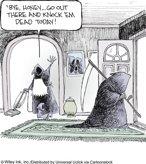 ''Bye, honey...Go out there and knock 'em dead today!'