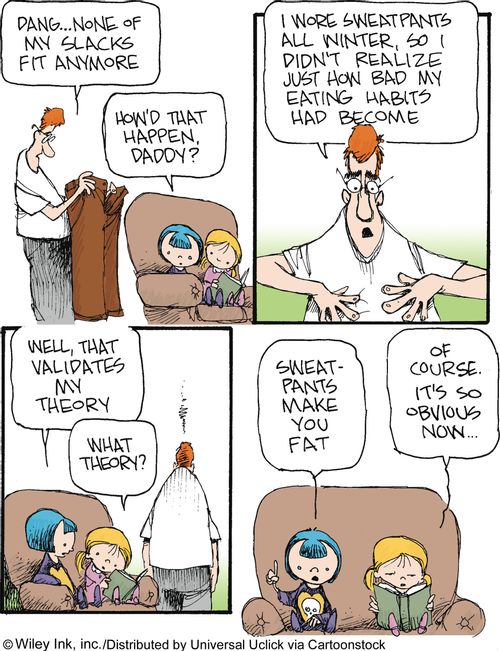 Joe's Weight Gain: 'Sweat-pants make you fat.'